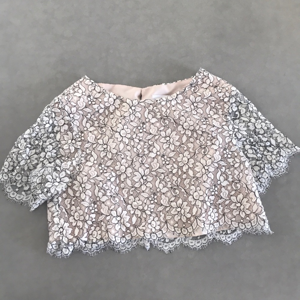 Sarah Seven Lace Crop Top